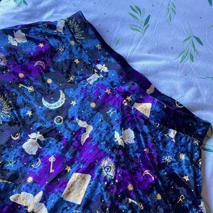 Witchy Velvet Skater Skirt